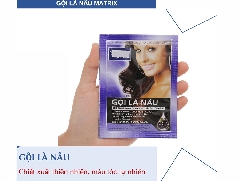 Dầu gội Matrix nhuộm tóc nâu 30ml