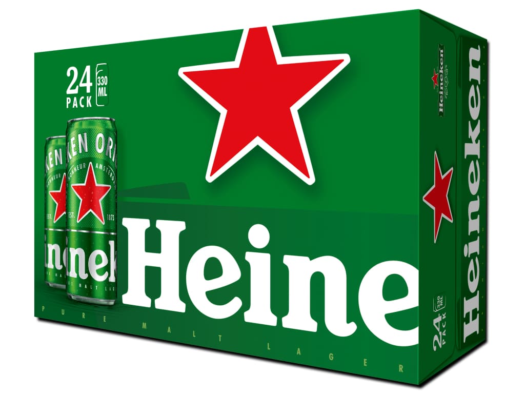 Thùng 24 lon bia Heineken Sleek 330ml