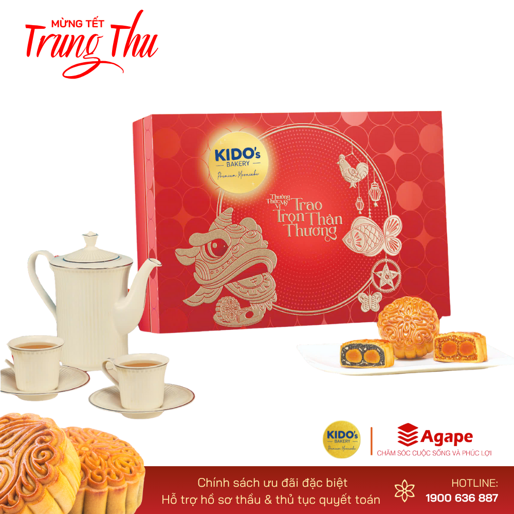 KIDO - Mỹ Vị Như Ý ĐỎ (4 bánh x 210g)