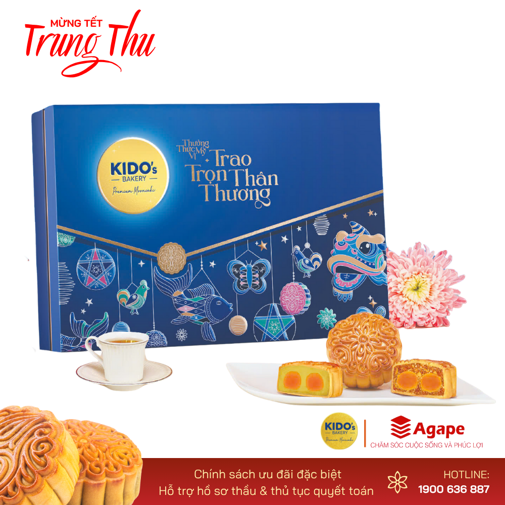 KIDO - Mỹ Vị Như Ý XANH (4 bánh x 210g)