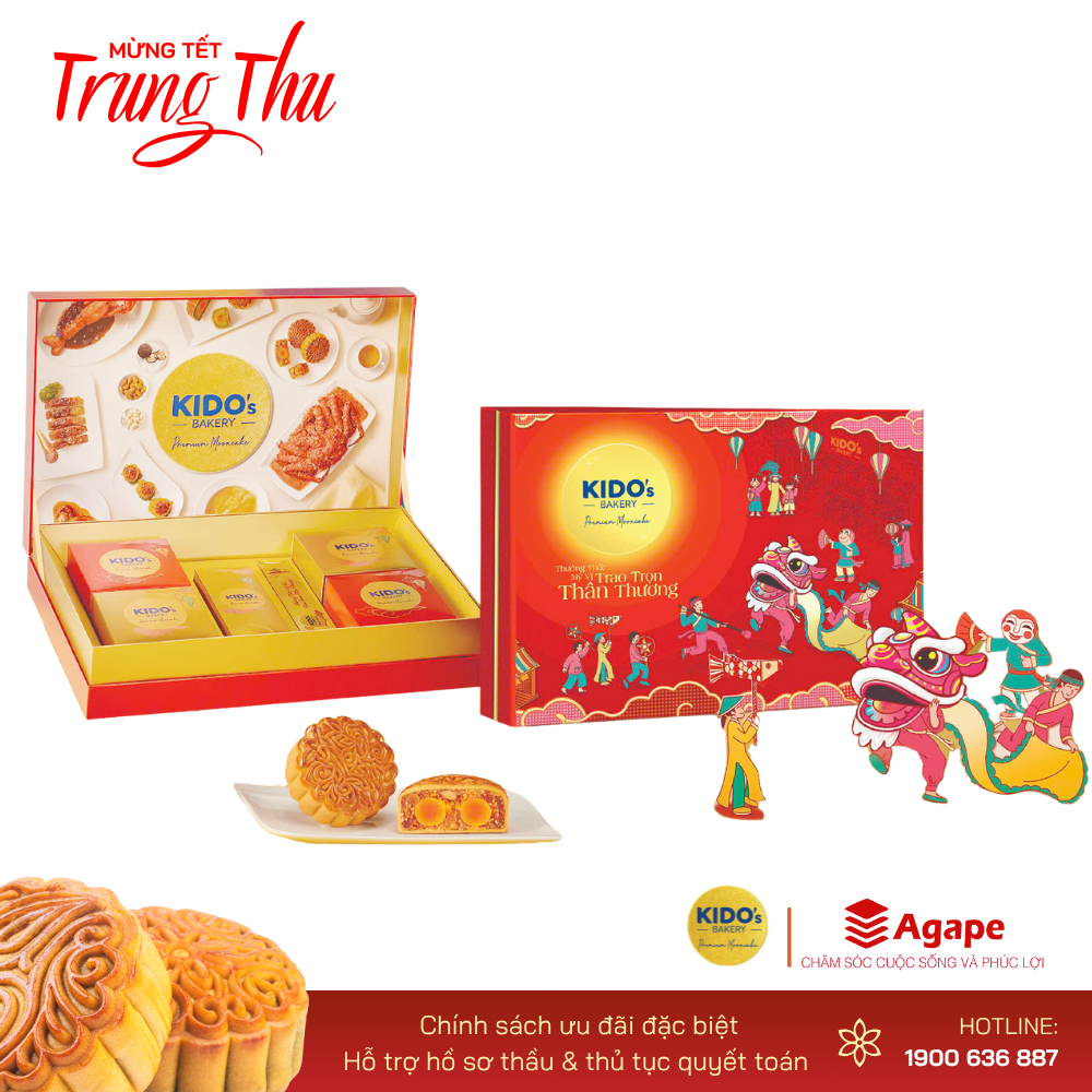 KIDO - Mỹ Vị Thịnh Vượng ĐỎ (5 bánh x 210g)