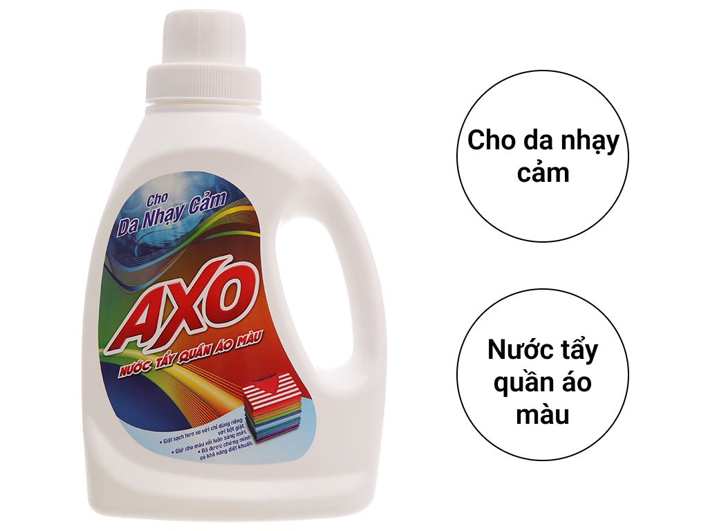 Nước tẩy quần áo màu AXO hương thanh khiết 800ml