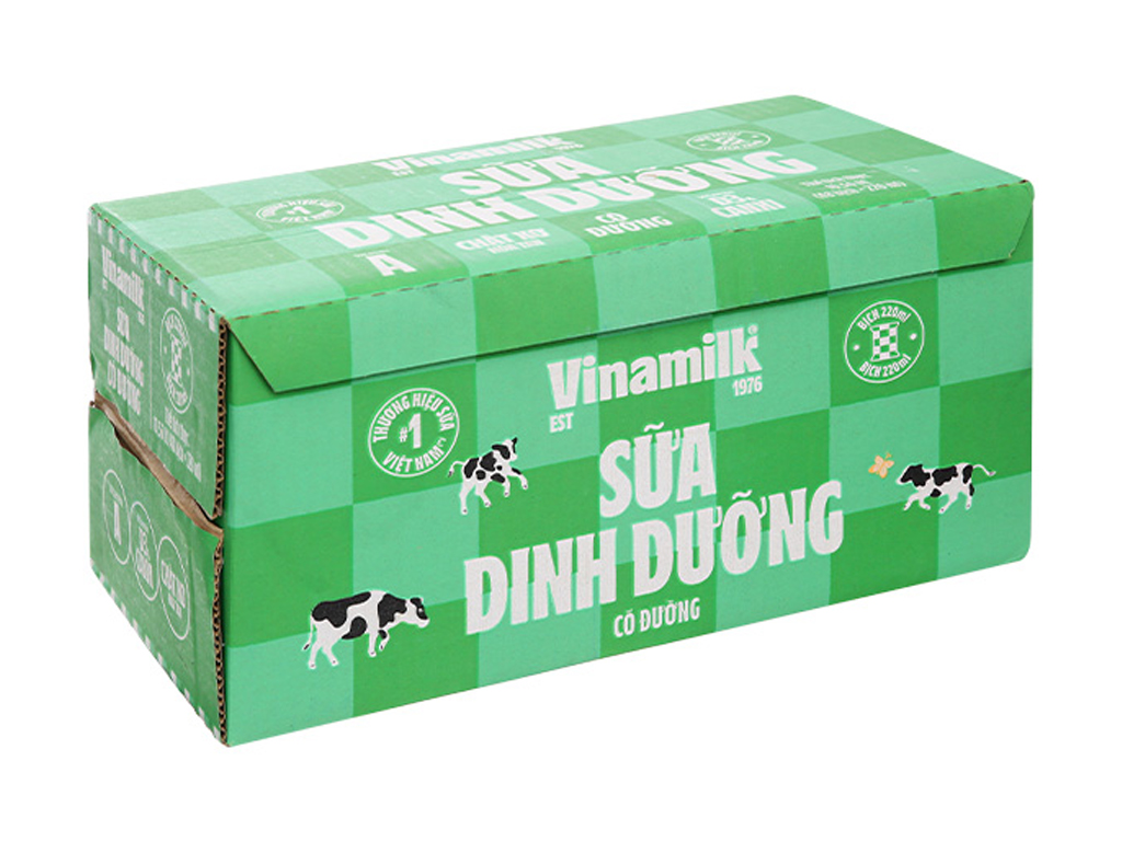 Thùng 48 bịch sữa dinh dưỡng có đường Vinamilk 220ml