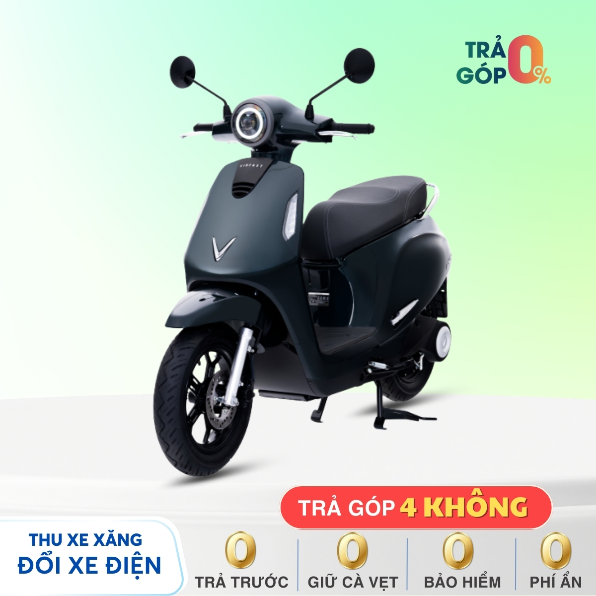 Xe máy điện Vinfast EVO LITE NEO - Xanh rêu