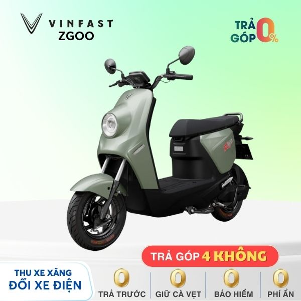 Xe máy điện VinFast ZGOO - XANH OLIU