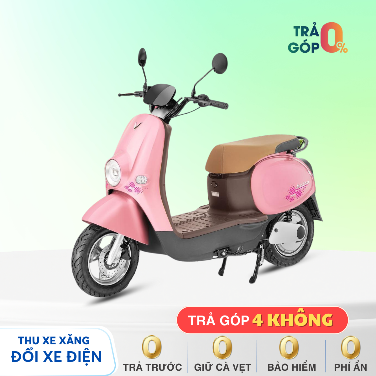 Xe máy điện Vinfast MOTIO - Hồng