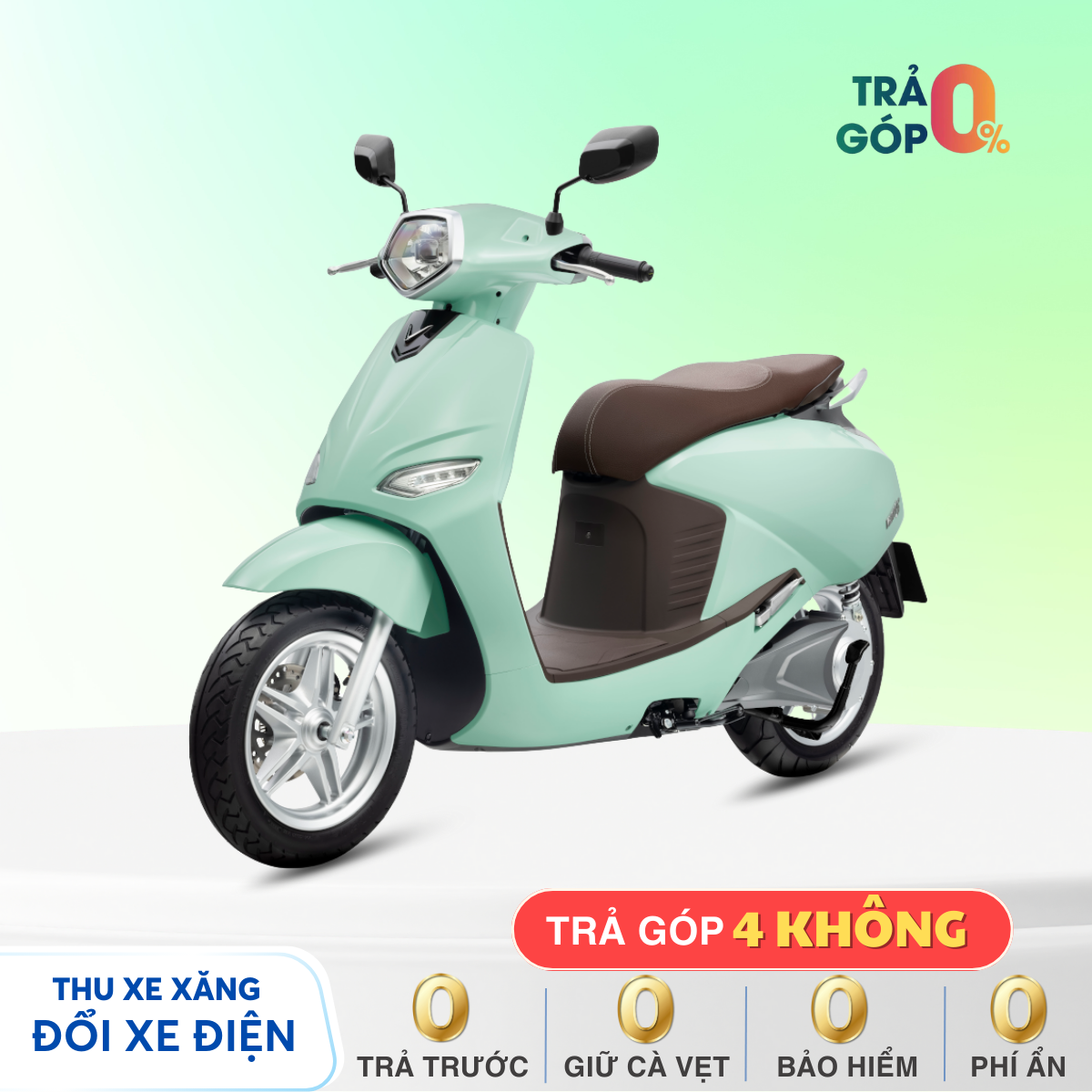 Xe máy điện Vinfast VENTO S -  XANH NGỌC