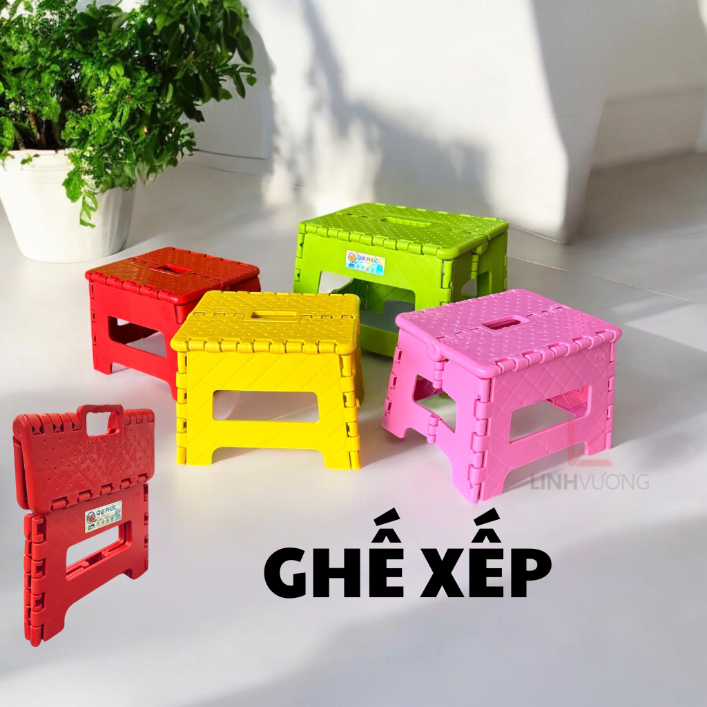 Ghế Xếp Nhựa Gọn Nhẹ Thiết Kế Lùn