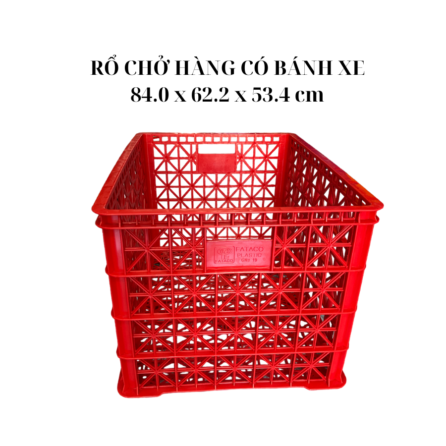 Rổ shipper có 8 bánh xe