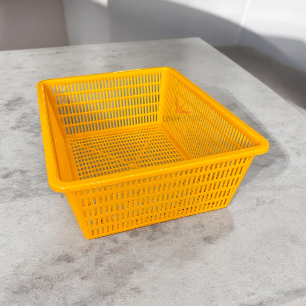 Rổ Chữ Nhật Nhựa Nguyên Sinh 47x37.5x16.5cm