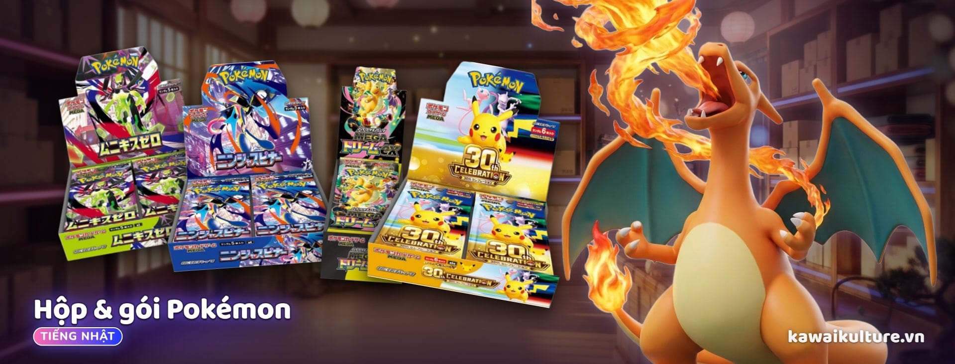 Hộp và gói Pokémon tiếng Nhật