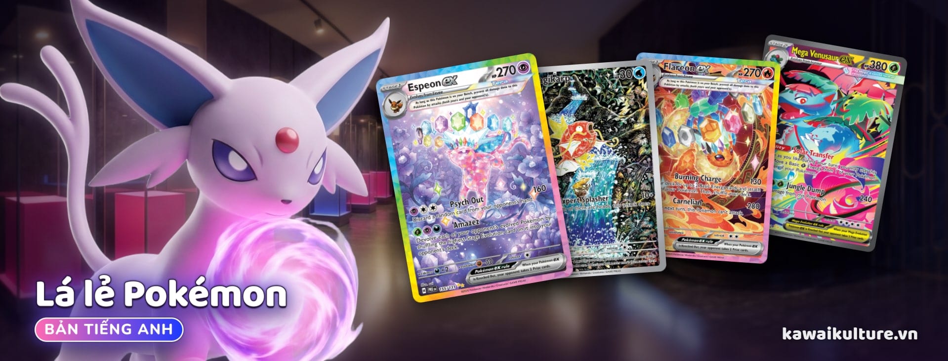 Thẻ lẻ Pokémon tiếng Anh
