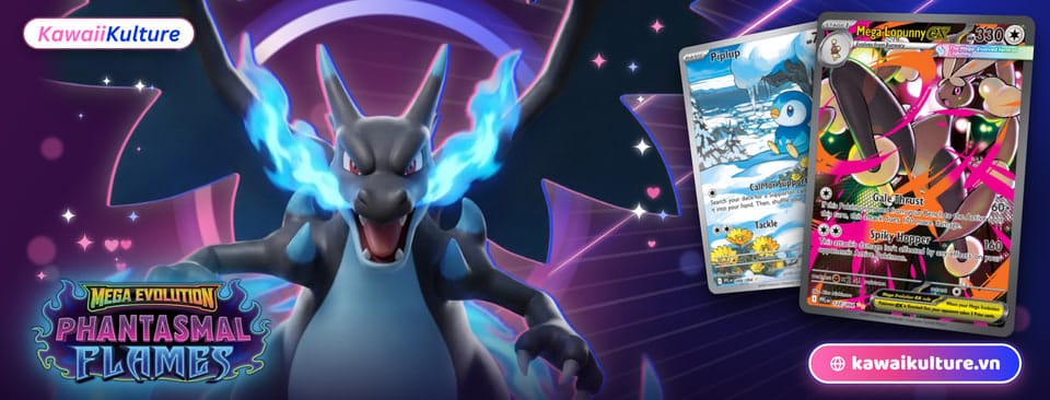 Thẻ bài Pokémon Phantasmal Flames chính hãng