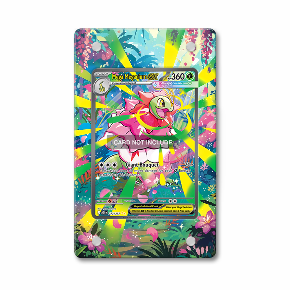 Khung thiết Mega Meganium ex 272-217 SIR SAR Ascended Heroes bảo vệ thẻ bài - Extended Art Case for trading card Pokemon