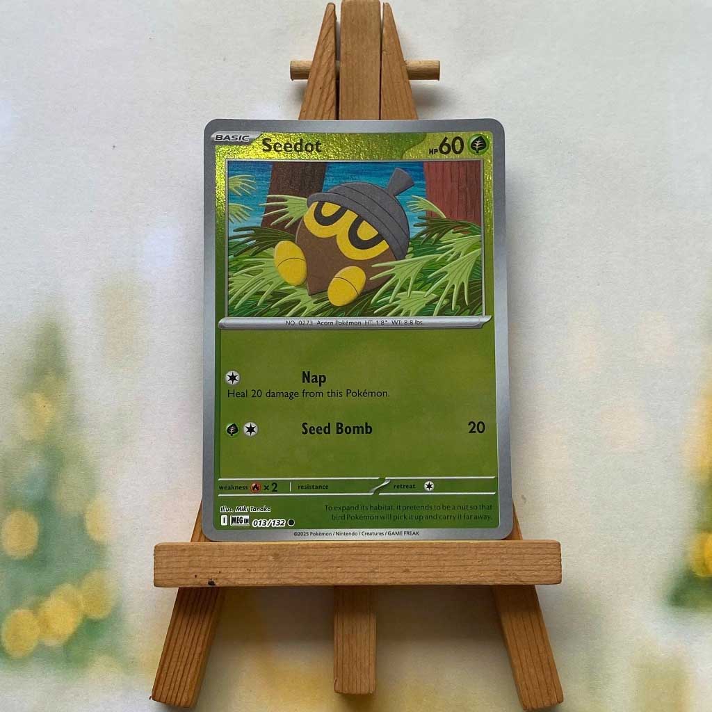 [Reverse 132- Grass] Thẻ hình Pokemon Hệ cỏ từ Mega Evolution Base Set Reverse Holo tiếng Anh