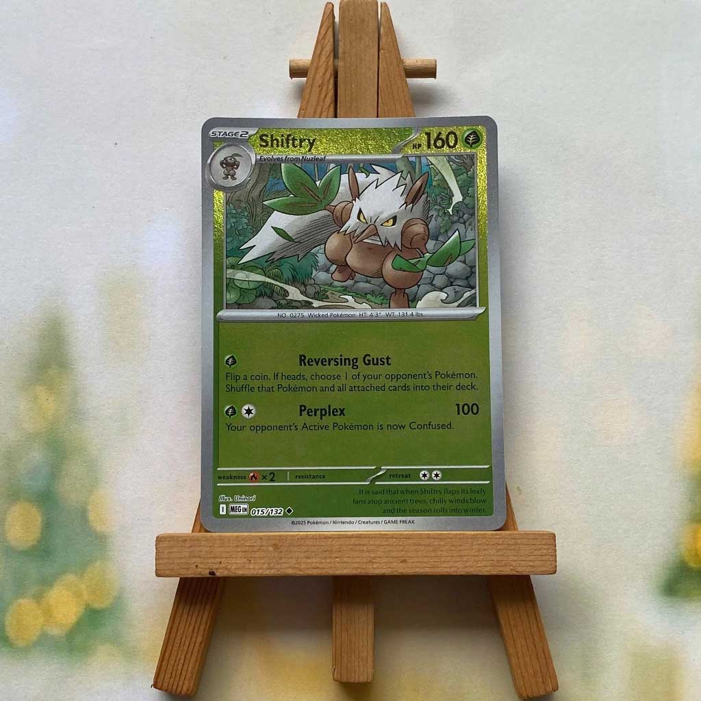 [Reverse 132- Grass] Thẻ hình Pokemon Hệ cỏ từ Mega Evolution Base Set Reverse Holo tiếng Anh