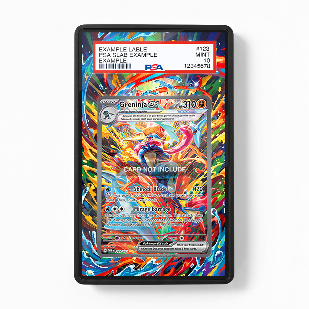 Khung thiết kế Greninja ex 214-167 SIR SAR Twilight Masquerade bảo vệ thẻ bài - Extended Art Case for trading card Pokemon