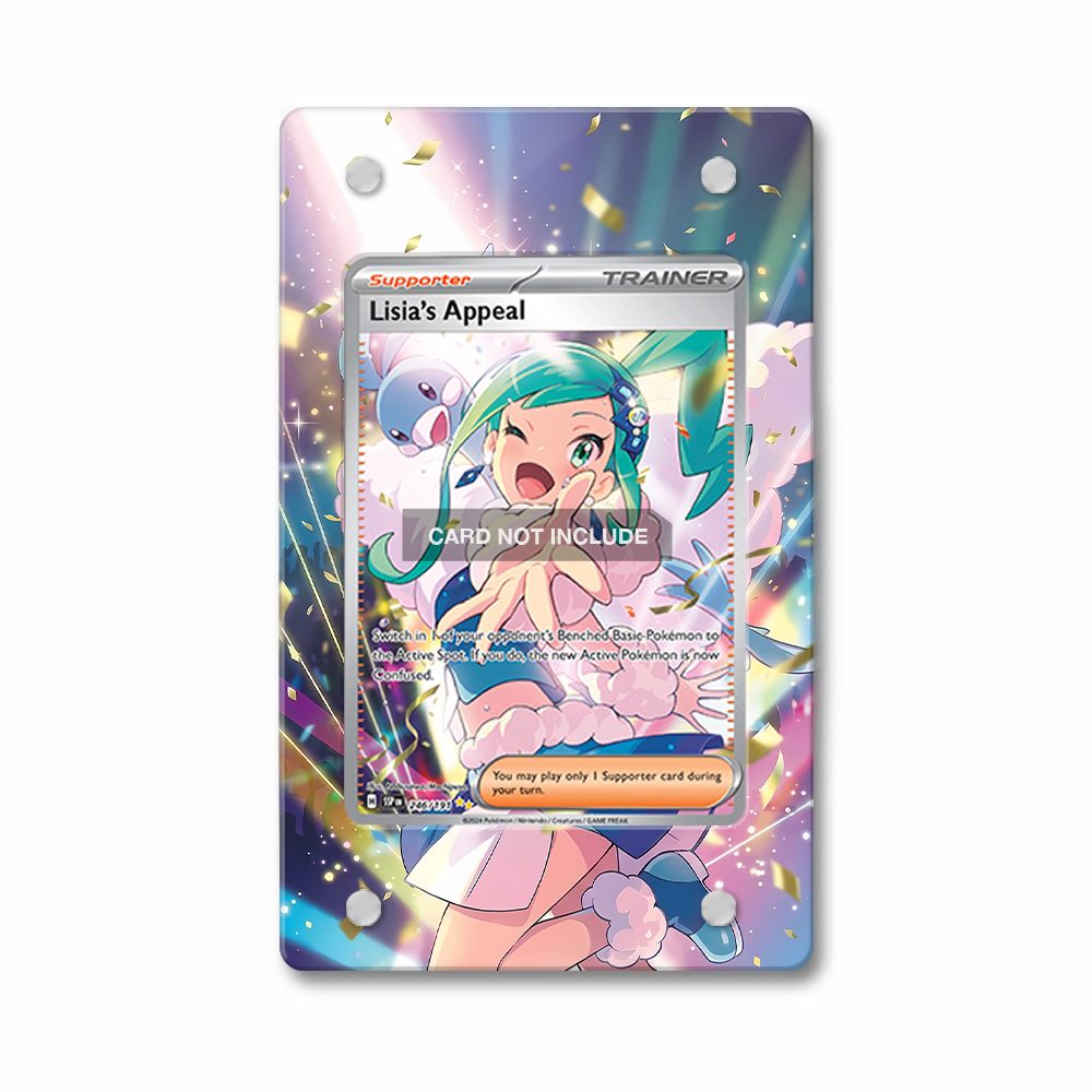 Khung thiết kế Lisia's Appeal 246-191 SIR SAR Surging Sparks bảo vệ thẻ bài - Extended Art Case for trading card Pokemon