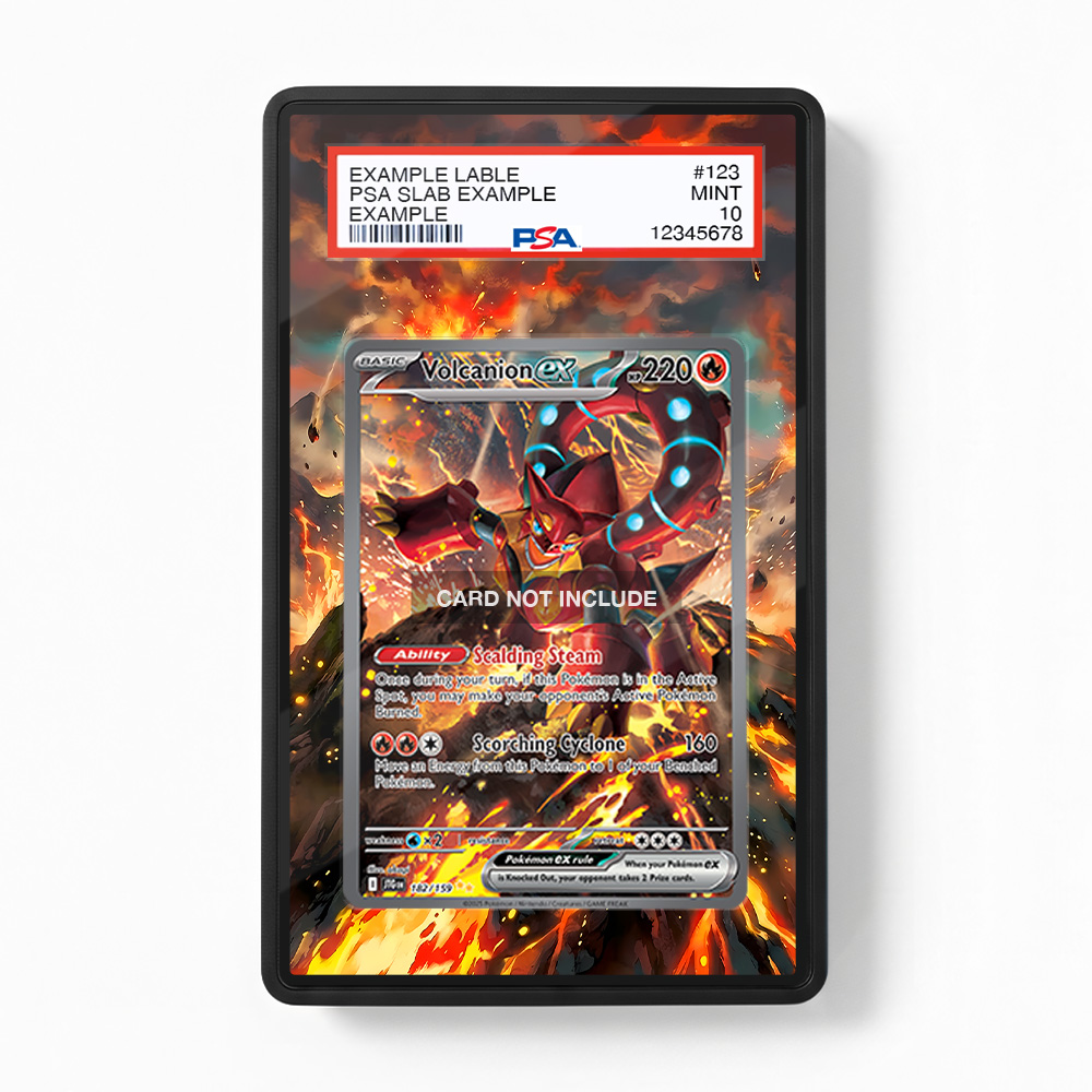 Khung thiết kế Volcanion ex 182-159 SIR SAR Journey Together bảo vệ thẻ bài - Extended Art Case for trading card Pokemon
