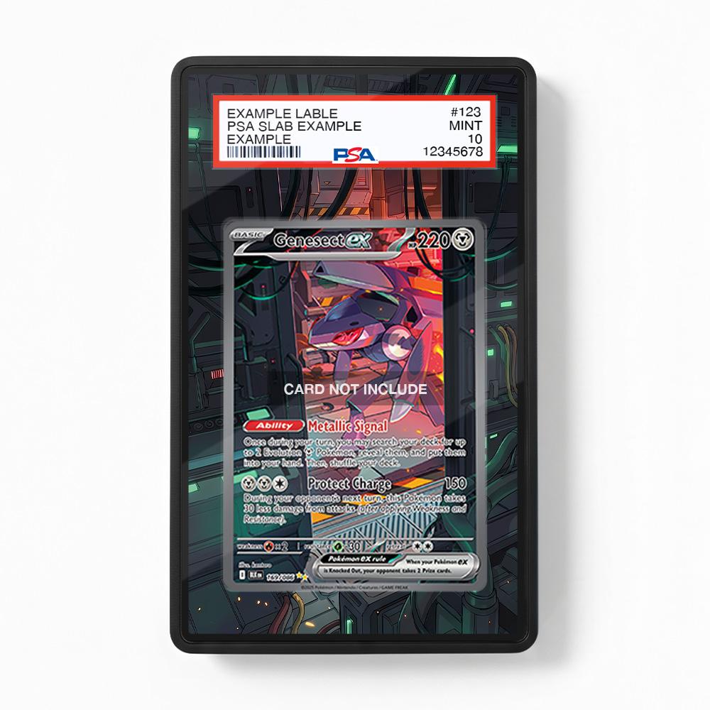 Khung thiết Genesect ex 169-086 SIR SAR Black Bolt bảo vệ thẻ bài - Extended Art Case for trading card Pokemon