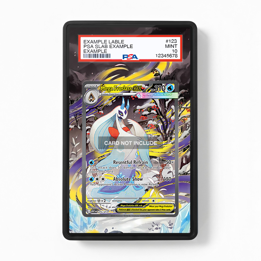 Khung thiết Mega Froslass ex 275-217 SIR SAR Ascended Heroes bảo vệ thẻ bài - Extended Art Case for trading card Pokemon