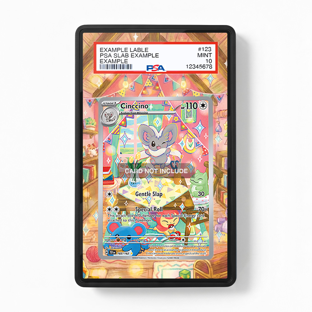 Khung thiết kế Cinccino 183-162 IR AR Temporal Forces bảo vệ thẻ bài - Extended Art Case for trading card Pokemon