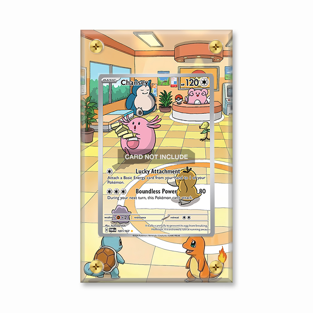 Khung thiết kế Chansey 187-167 IR AR Twilight Masquerade bảo vệ thẻ bài - Extended Art Case for trading card Pokemon