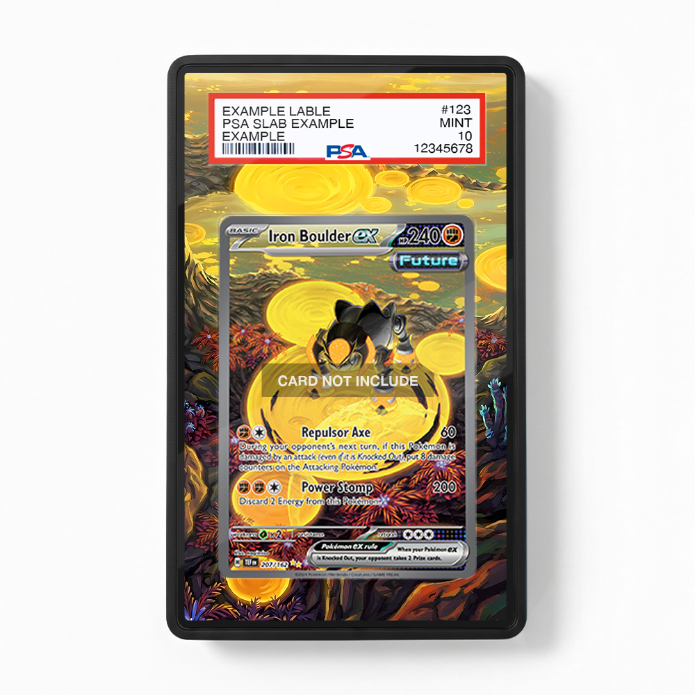 Khung thiết kế Iron Boulder ex 207-162 SIR SAR Temporal Forces bảo vệ thẻ bài - Extended Art Case for trading card Pokemon