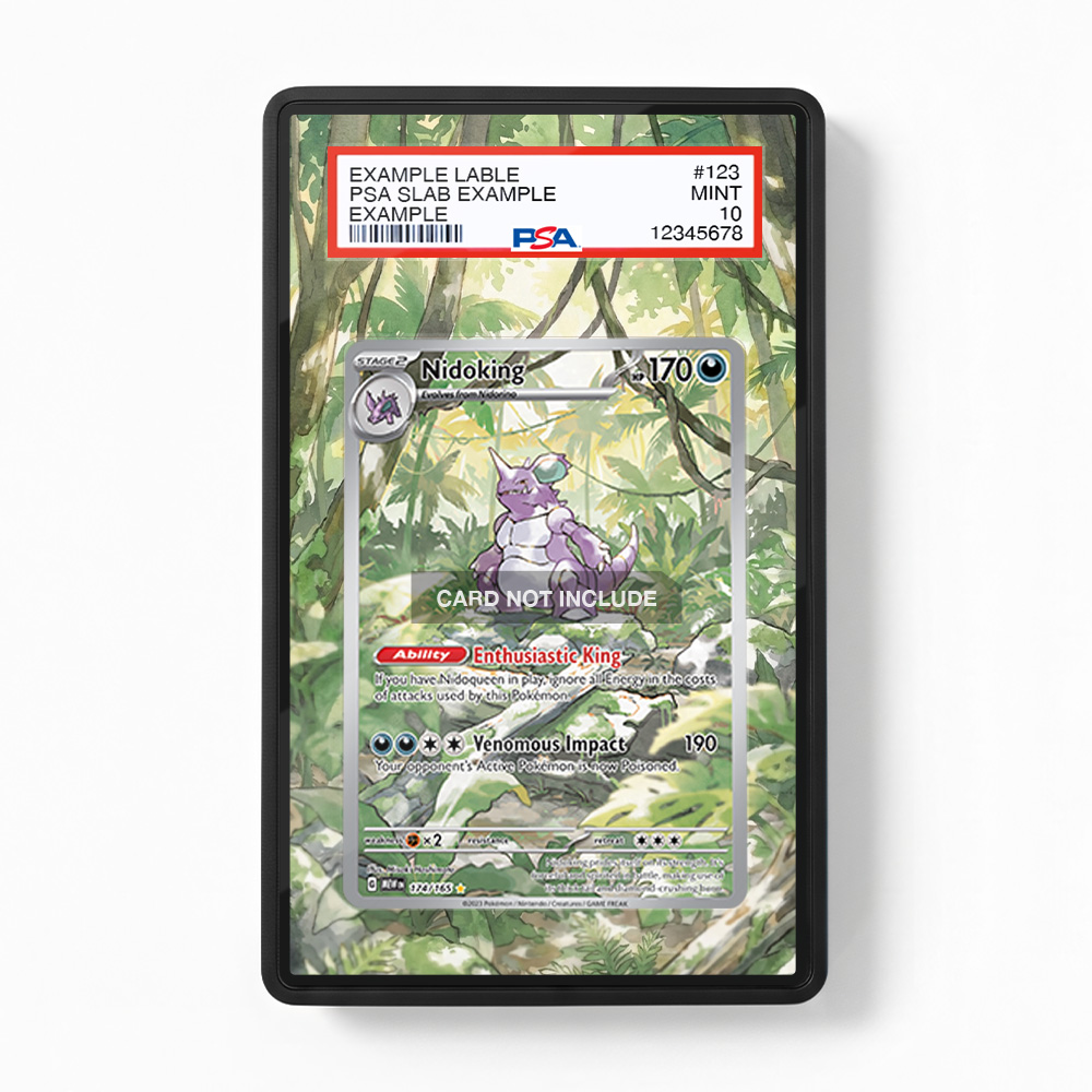 Khung thiết kế Nidoking 174-165 IR AR Scarlet & Violet 151 bảo vệ thẻ bài - Extended Art Case for trading card Pokemon
