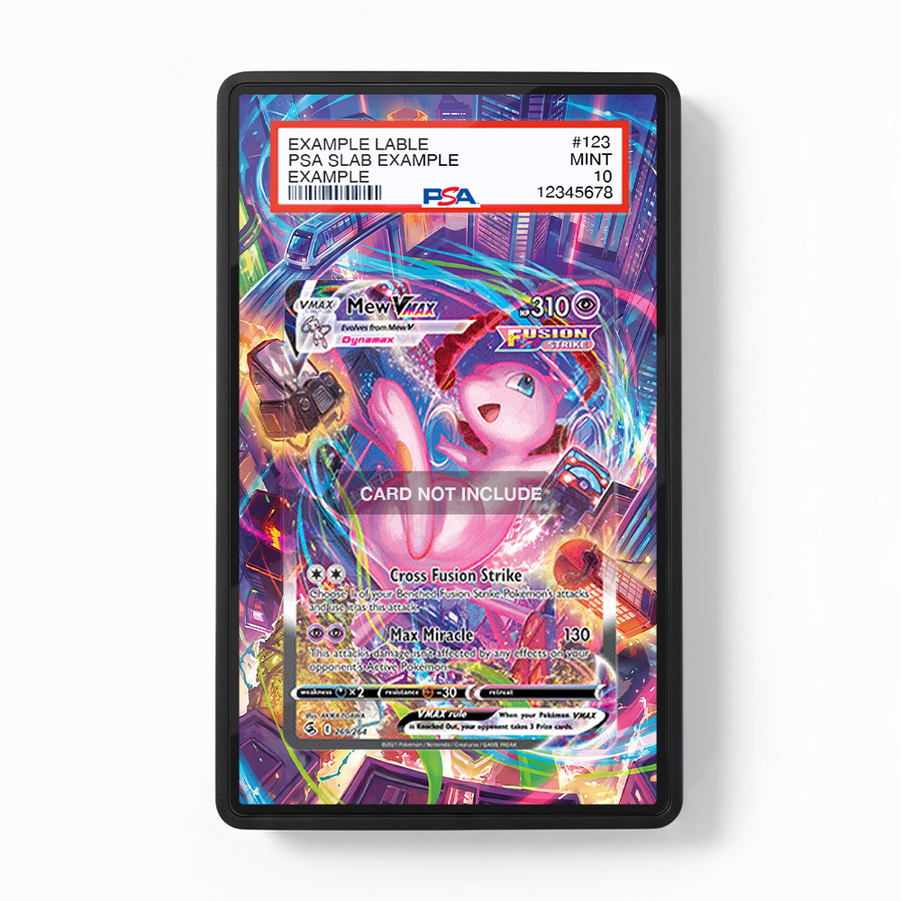Khung thiết kế Mew VMAX 269-264 Fusion Strike Alternate Art bảo vệ thẻ bài - Extended Art Case for trading card Pokemon