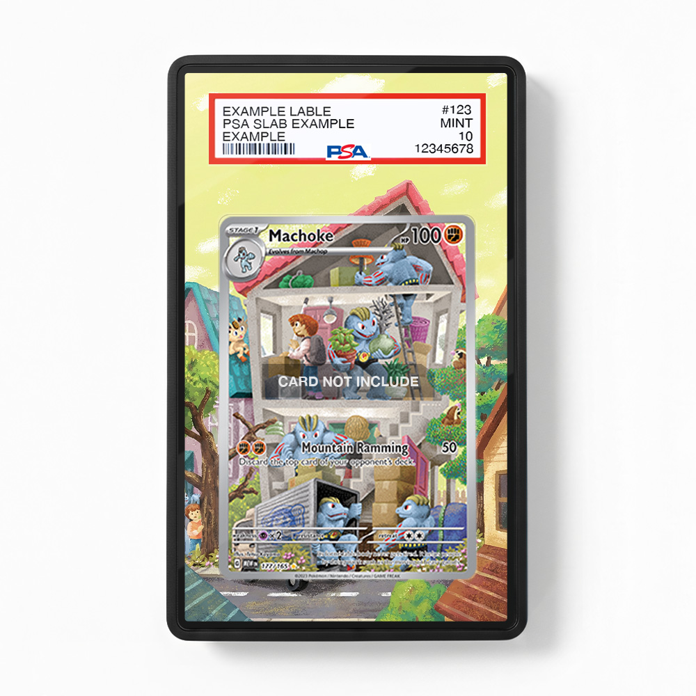 Khung thiết kế Machoke 177-165 IR AR Pokemon 151 bảo vệ thẻ bài - Extended Art Case for trading card Pokemon