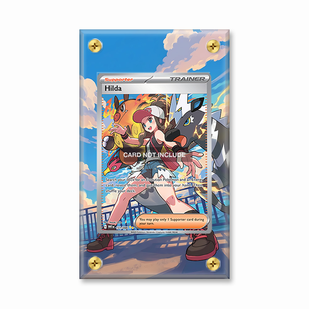 Khung thiết kế Hilda 171-086 SIR SAR White Flare bảo vệ thẻ bài - Extended Art Case for trading card Pokemon