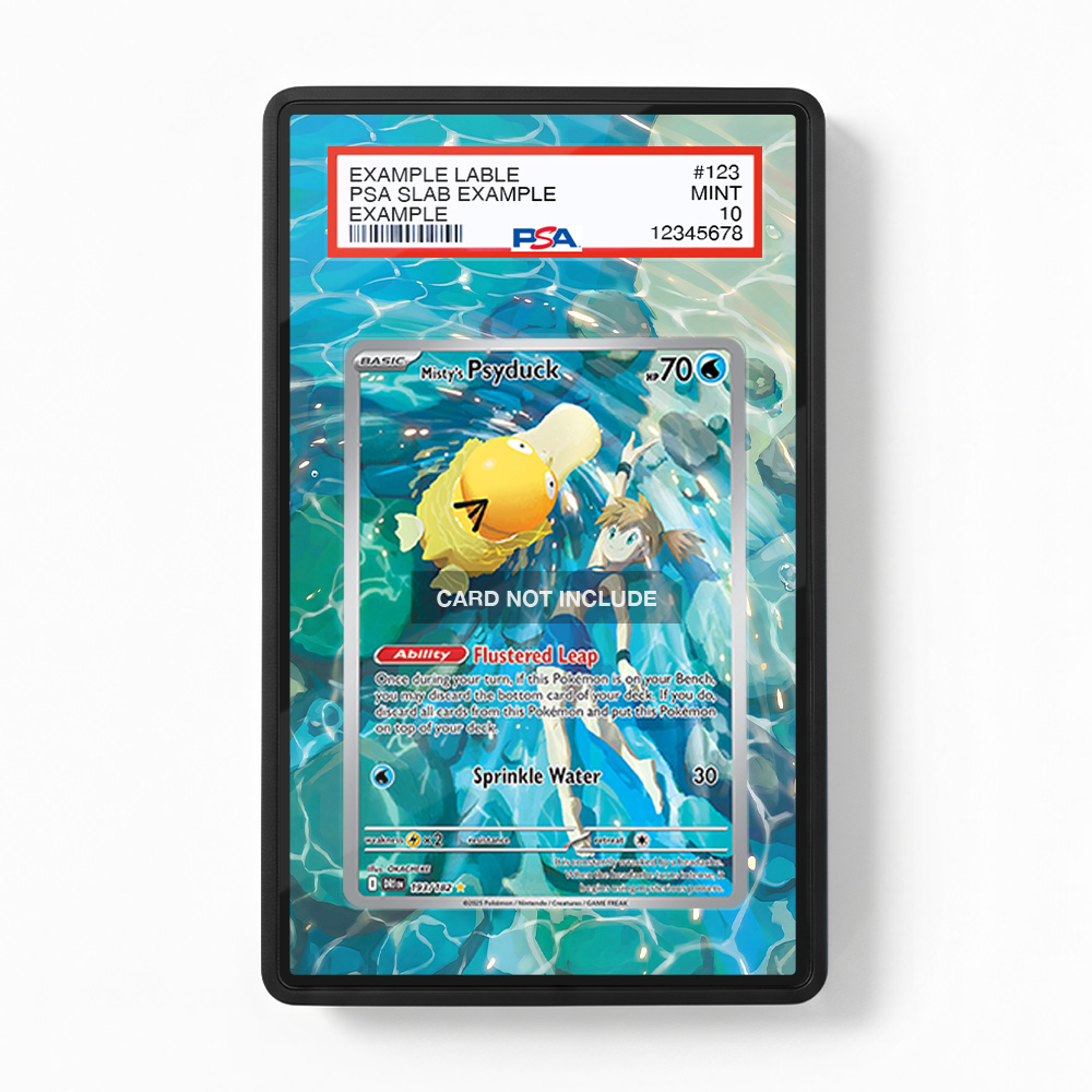 Khung thiết Misty's Psyduck 193-182 IR AR Destined Rivals bảo vệ thẻ bài - Extended Art Case for trading card Pokemon