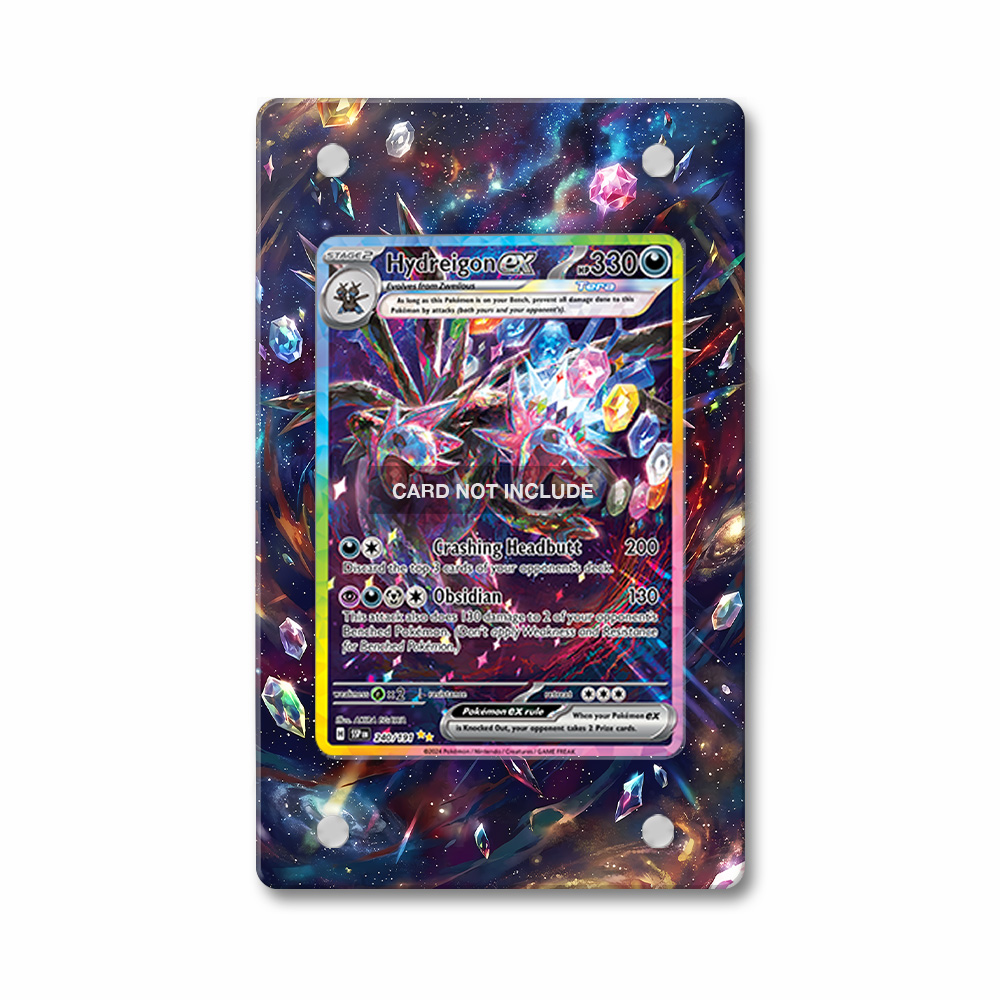 Khung thiết kế Hydreigon ex 240-191 SIR SAR Surging Sparks bảo vệ thẻ bài - Extended Art Case for trading card Pokemon