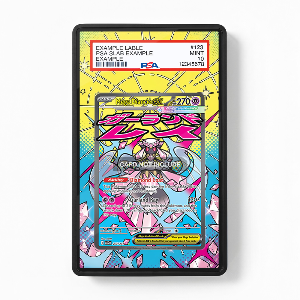 Khung thiết Mega Diancie ex 267-217 Attack Rare Ascended Heroes bảo vệ thẻ bài - Extended Art Case for trading card Pokemon