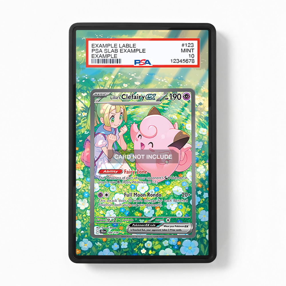 Khung thiết Lillie's Clefairy ex 184-159 SIR SAR Journey Together bảo vệ thẻ bài - Extended Art Case for trading card Pokemon