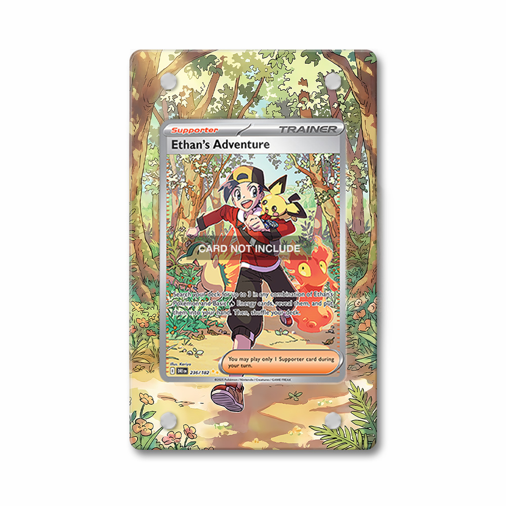 Khung thiết Ethan's Adventure 236-182 SIR SAR Destined Rivals bảo vệ thẻ bài - Extended Art Case for trading card Pokemon