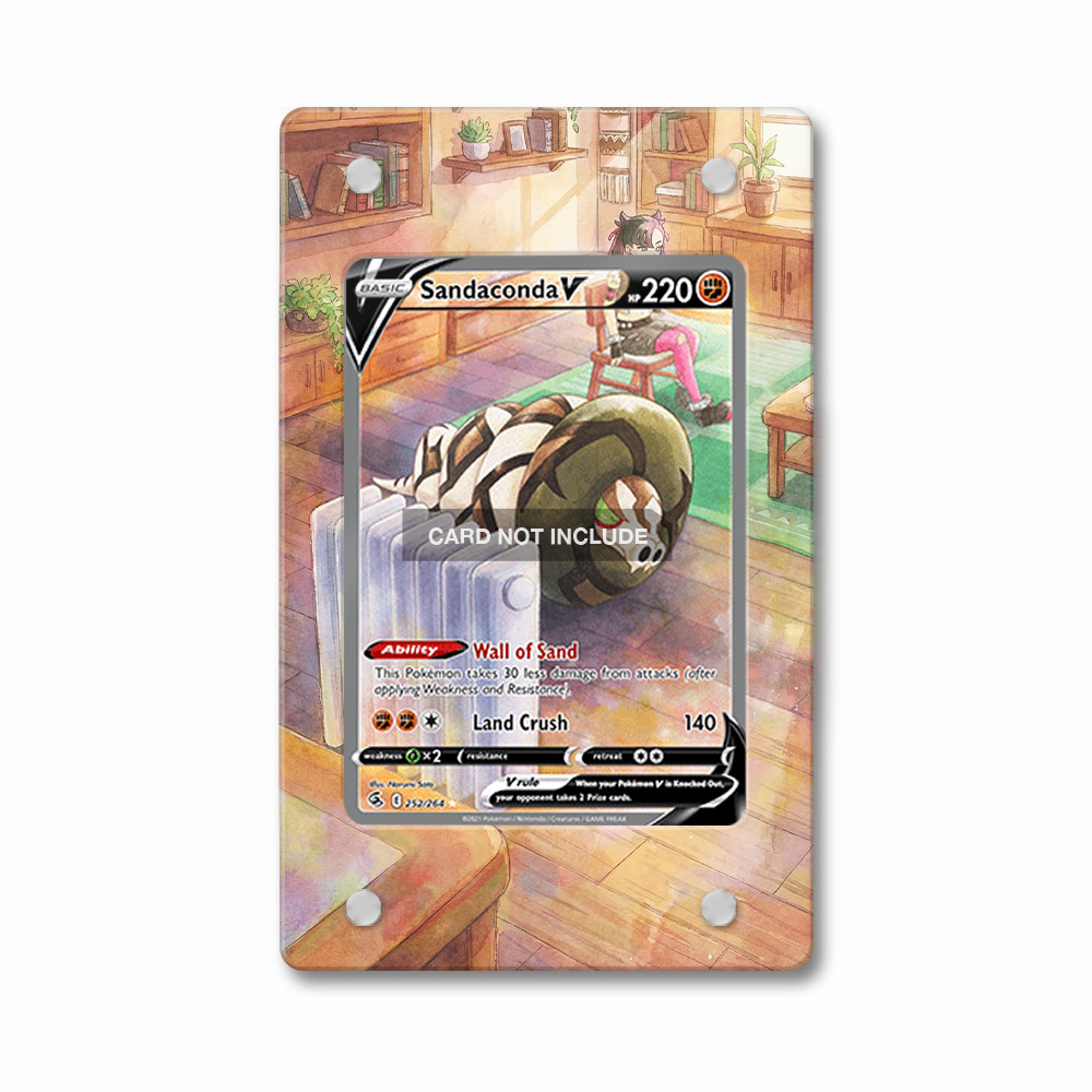 Khung thiết kế Sandaconda V 252-264 Fusion Strike Alternate Art bảo vệ thẻ bài - Extended Art Case for trading card Pokemon