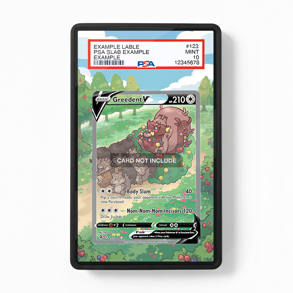 Khung thiết kế Greedent V 257-264 SIR SAR Fusion Strike Alternate Art bảo vệ thẻ bài - Extended Art Case for trading card Pokemon