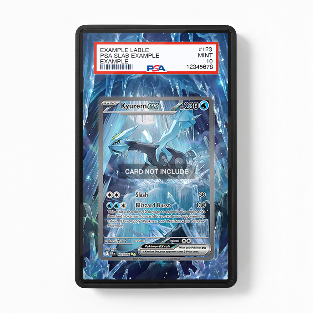 Khung thiết Kyurem ex 165-086 SIR SAR Black Bolt bảo vệ thẻ bài - Extended Art Case for trading card Pokemon