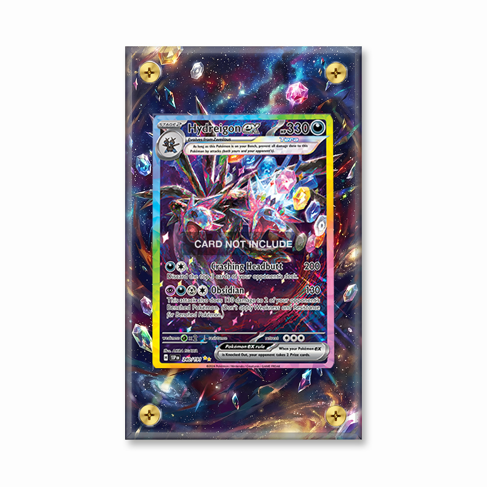 Khung thiết kế Hydreigon ex 240-191 SIR SAR Surging Sparks bảo vệ thẻ bài - Extended Art Case for trading card Pokemon