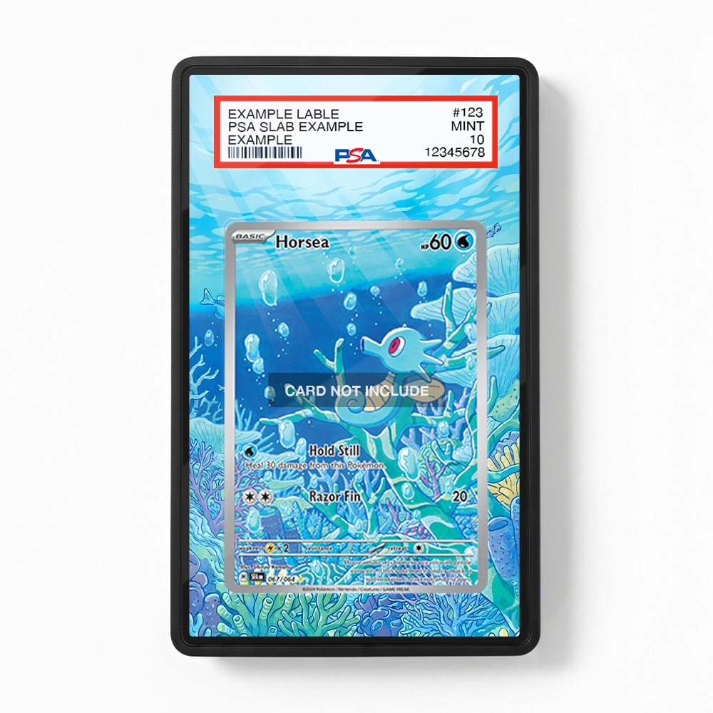 Khung thiết kế Horsea 067-064 IR AR Shrouded Fable bảo vệ thẻ bài - Extended Art Case for trading card Pokemon