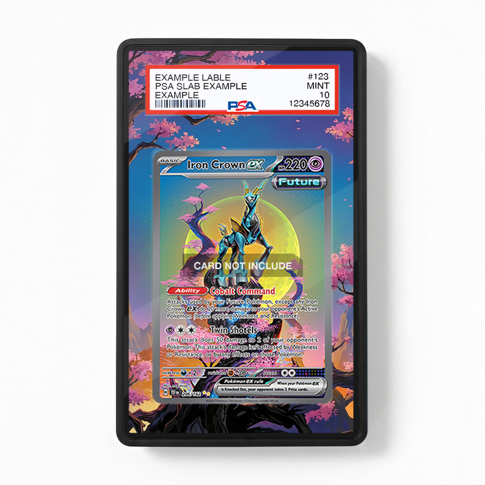 Khung thiết kế Iron Crown ex 206-162 SIR SAR Temporal Forces bảo vệ thẻ bài - Extended Art Case for trading card Pokemon