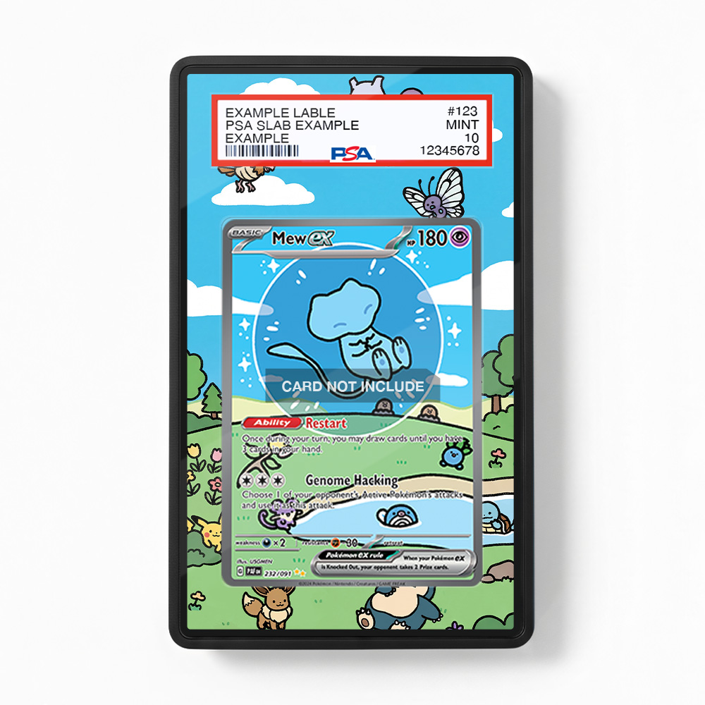Khung thiết kế Mew ex 232-091 SIR SAR Paldean Fates bảo vệ thẻ bài - Extended Art Case for trading card Pokemon