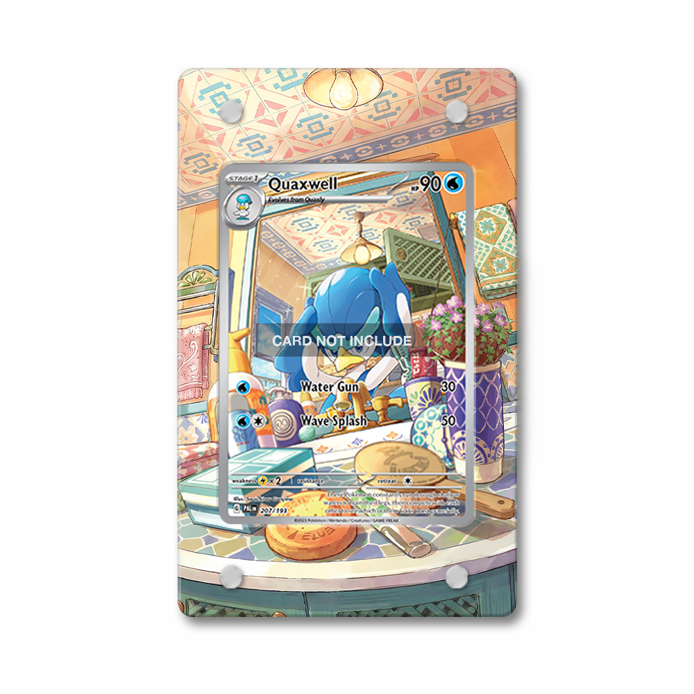 Khung thiết kế Quaxwell 207-193 IR AR Paldea Evolved bảo vệ thẻ bài - Extended Art Case for trading card Pokemon