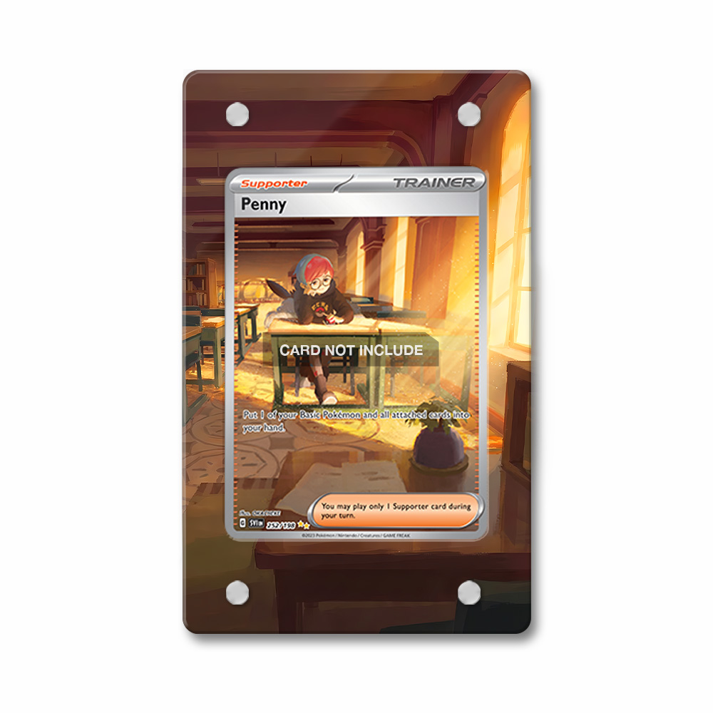 Khung thiết kế Penny 252-198 SIR SAR Scarlet Violet Base Set bảo vệ thẻ bài - Extended Art Case for trading card Pokemon