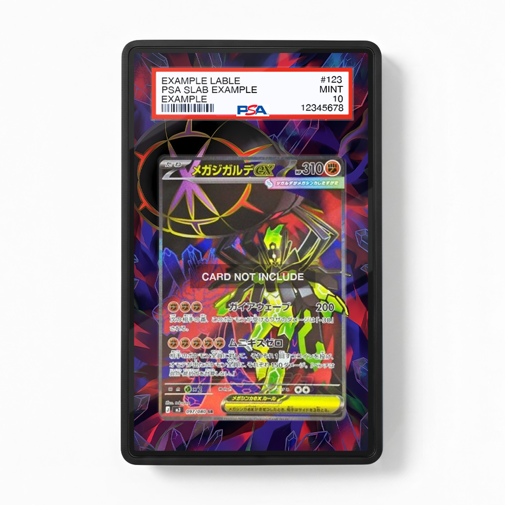 Khung thiết kế Mega Zygarde ex SR Nihil Zero Perfect Order bảo vệ thẻ bài - Extended Art Case for trading card Pokemon