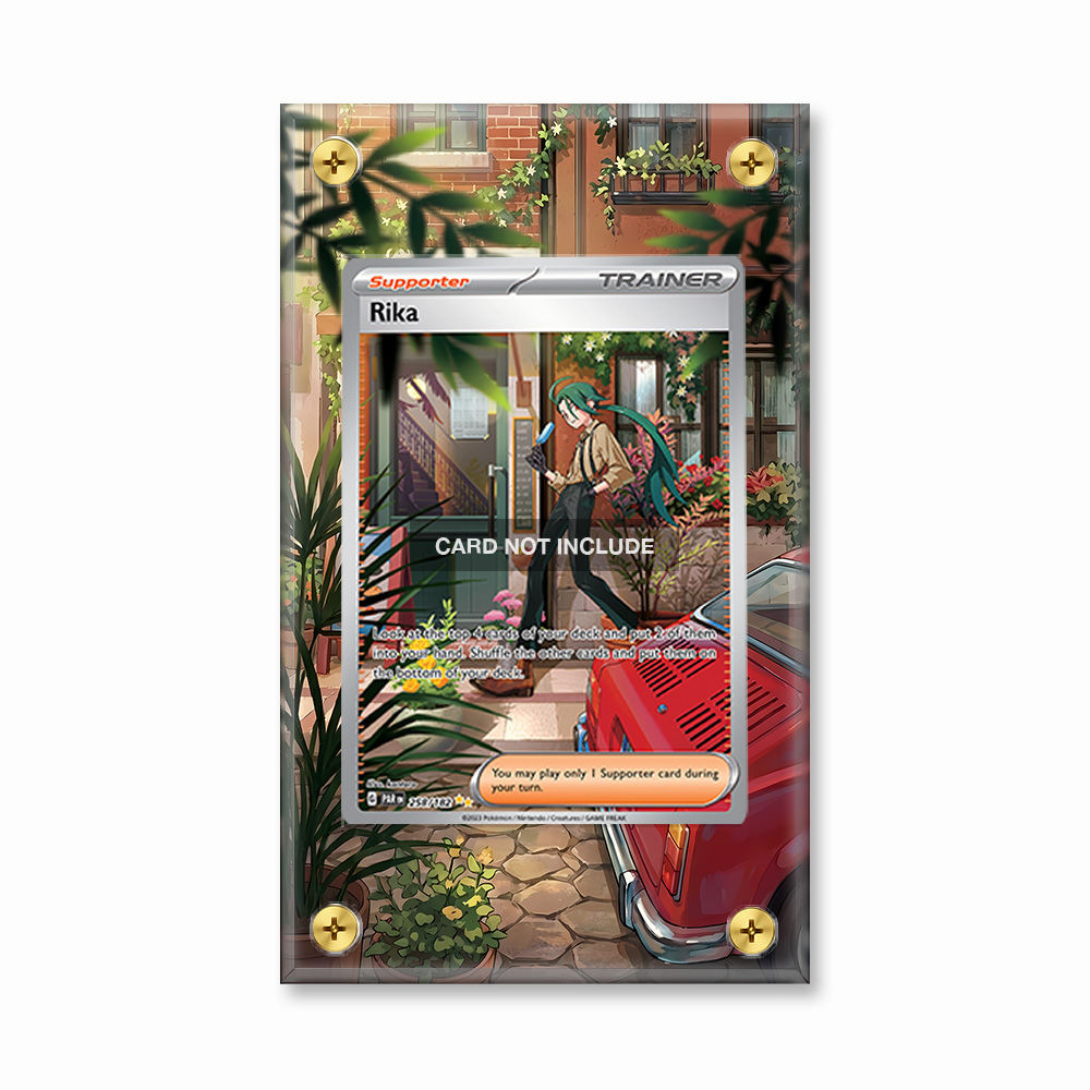 Khung thiết kế Rika 258-182 SIR SAR Paradox Rift bảo vệ thẻ bài - Extended Art Case for trading card Pokemon