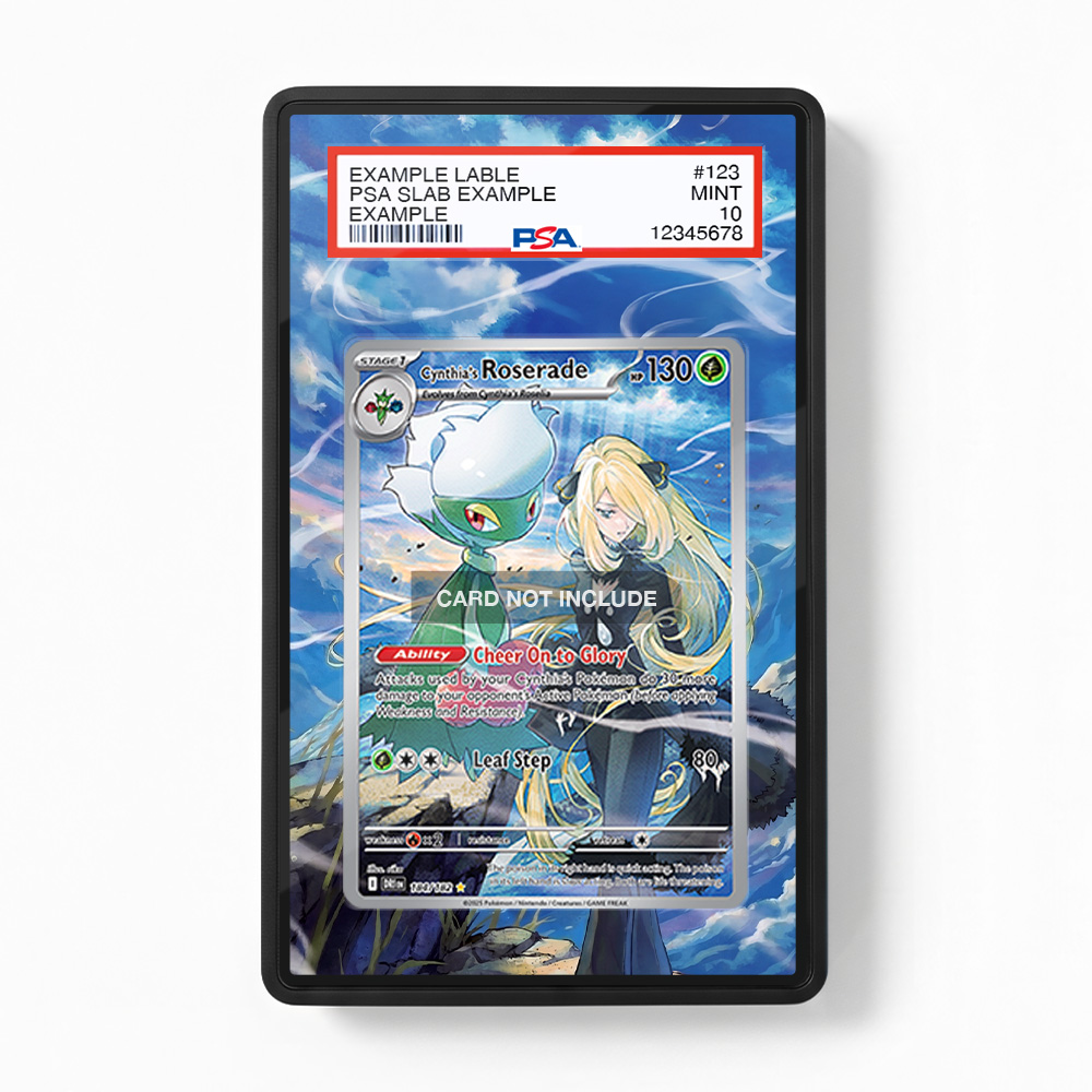 Khung thiết Cynthia's Roserade 184-182 IR AR Destined Rivals bảo vệ thẻ bài - Extended Art Case for trading card Pokemon