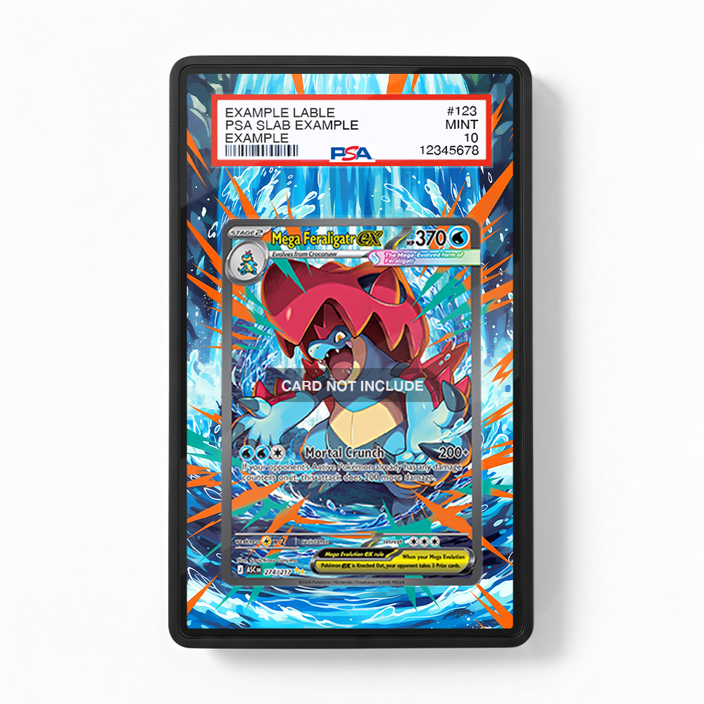Khung thiết Mega Feraligatr ex 274-217 SIR SAR Ascended Heroes bảo vệ thẻ bài - Extended Art Case for trading card Pokemon